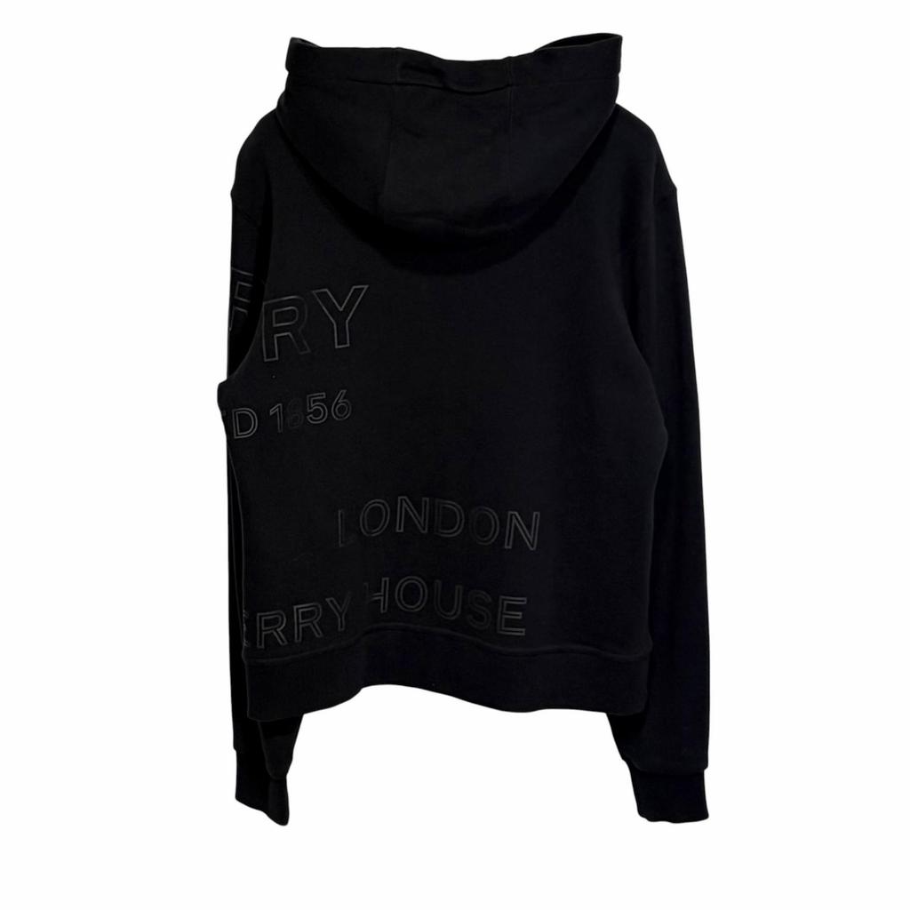 BURBERRY Horseferry Logo Hoodie Black Men's Size XS Model 8035978