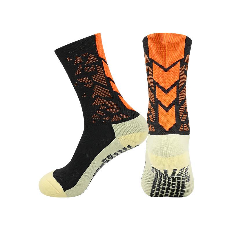 Temu Abriebfeste Socken mit Handtuchsohle Rutschfest für Laufen Sport Dämpfung Schweißabsorbierend Atmungsaktiv Dosiert Rutschfeste Fußballsocken