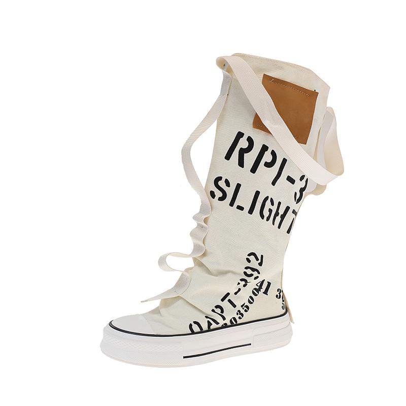 

Platform Long-thigh Boots 2026 New Fashionable and Versatile Design Sense Niche High-top Stacking Board Shoes 35