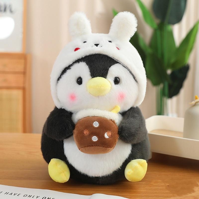 

Unicorn Plush Penguin Toy Doll Stuffed Animal Rabbit Bread Hat Cartoon Gifts Rabbit ,30cm/11.81in