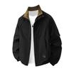 Trendy men's jacket autumn and winter new men's fashion casual versatile men's trendy brand stand-up collar jacket