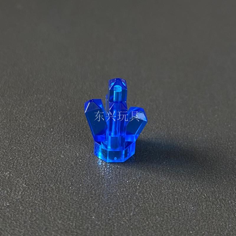 

Domestic Moc Compatible 30385 Small Particle Building Block Decorative Spare Parts, Gemstones, Ores, Crystal Stones, Transparent Blue 1