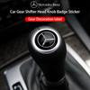 HOT SALE Gear Lever Decoration Shifter Head Emblem Sticker Mercedes Benz AMG W204 W205 W203 W211 W212 W213 W201 W210 W124 W126