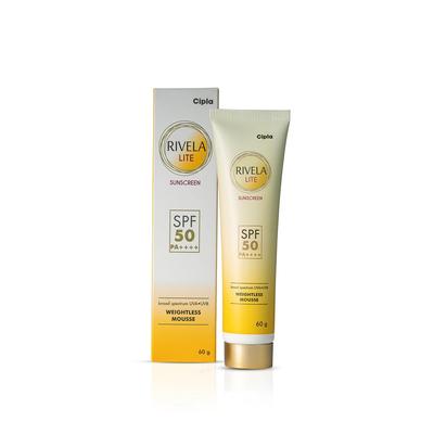 Rivela Lite Αντηλιακή Κρέμα SPF 50 Συσκευασία 60g 1 Τεμάχιο Ευρέος Φάσματος Προστασία UVA UVB