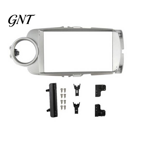 Car Radio Dash Kit 9 Inch for Toyota Yaris Vitz 2012, Navigation Frame Head Unit Mounting Adapter Panel Android Radio, Double Din Stereo Fascia