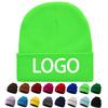 Men Women Unisex Knitted Beanie Hats Winter Soft Warm Skull Cap Fashion Outdoor Casual 3D Embroidery Beach Custom Logo 100%