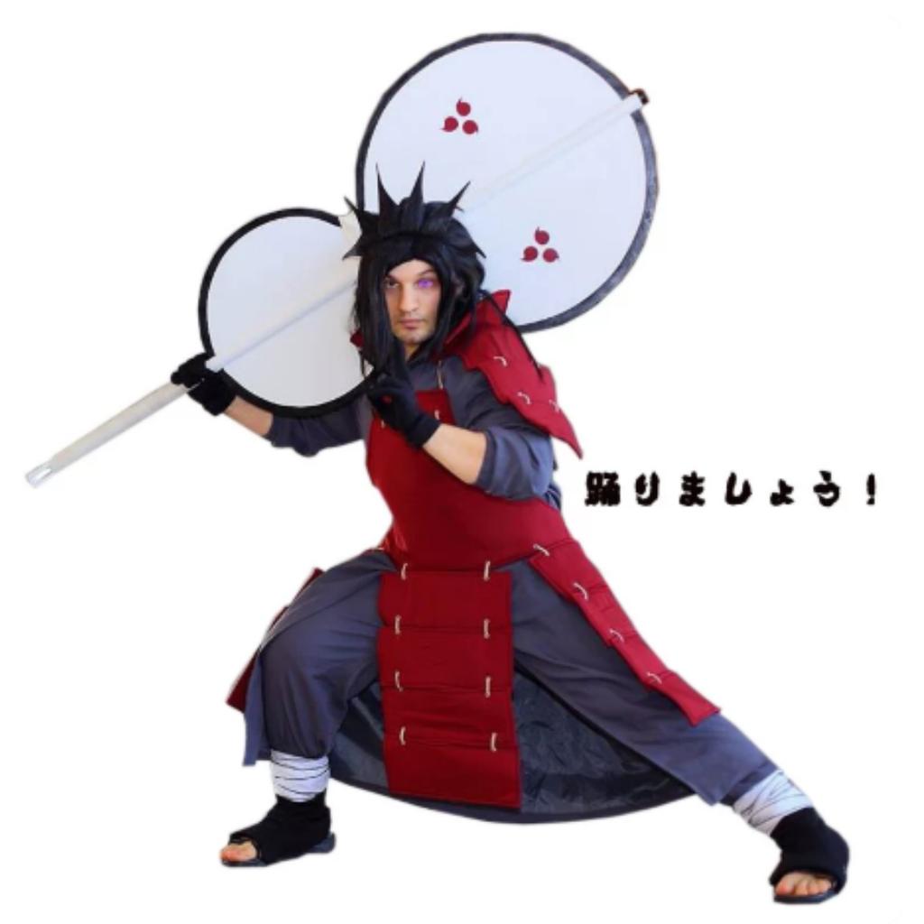 Anime Akatsuki Uchiha Madara Cosplay Costume Man Armor Lining Pants Suit Halloween Costume Party Costume