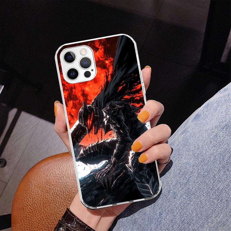 G-Guts B-Berserks Anime Phone Case For iPhone 17 Air 16 Pro Max 16E 15 + 14 Plus 11 12 13 Mini 7 8 SE Gift Print Cover Fundas