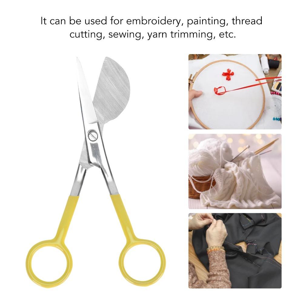 6.1 Inch Duckbill Scissors Stainless Steel Blades Sewing Scissors Fabric Shears For Tailors