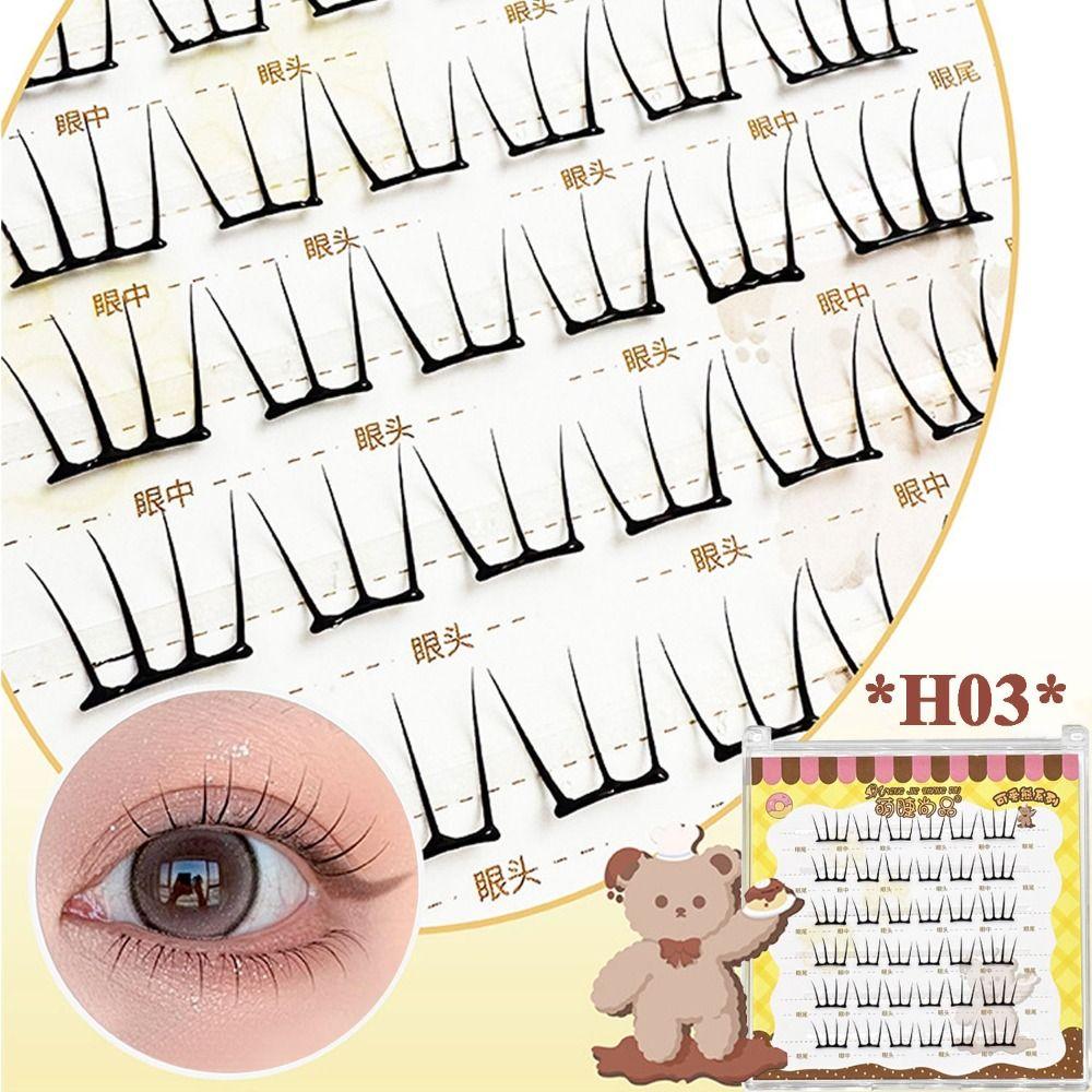 3D Volume 3D Faux Mink Lash 6-Row DIY Lash Extension Kit False Eyelashes  Makeup Enhancement