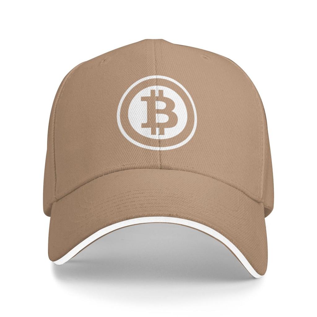 Bitcoin Icon Cryptocurrency Art Baseball Caps Snapback Baseball Hats Breathable Casual Casquette Outdoor Unisex