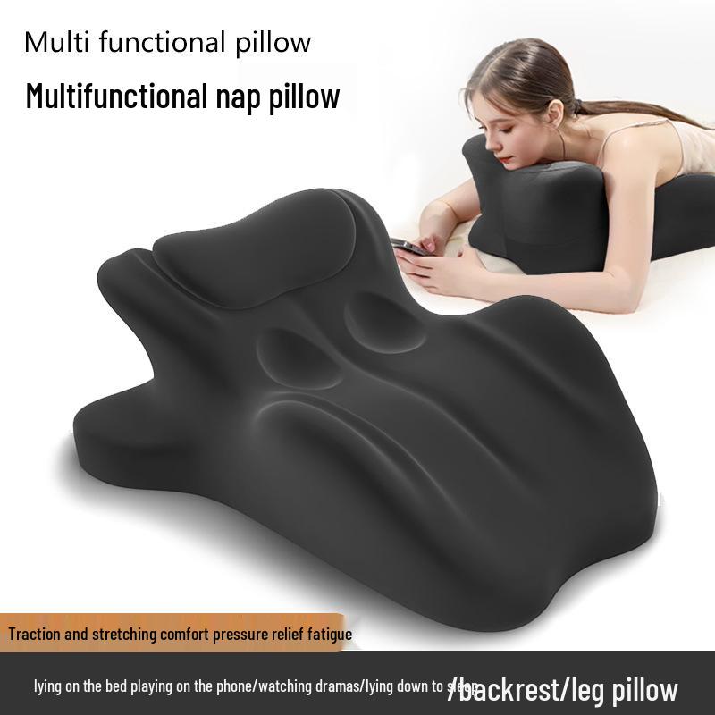 Dual-Purpose Prone Pillow: Couples' Backrest & Multi-Functional Support Cushion