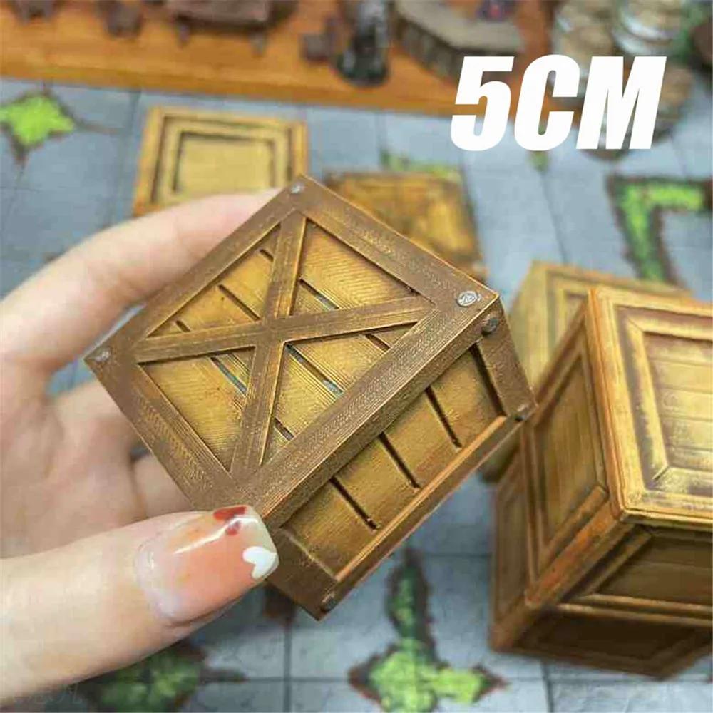 

3D-печатная имитация пиратской коробки, сундук, ведро для украшения стола, домашнего декора, кукольного домика, подарка