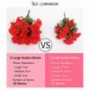 Decor Silk Flower Artificial Rhododendron Arrangements DIY 21 Head Fake Flower Handmade Bouquet Indoor and Outdoor