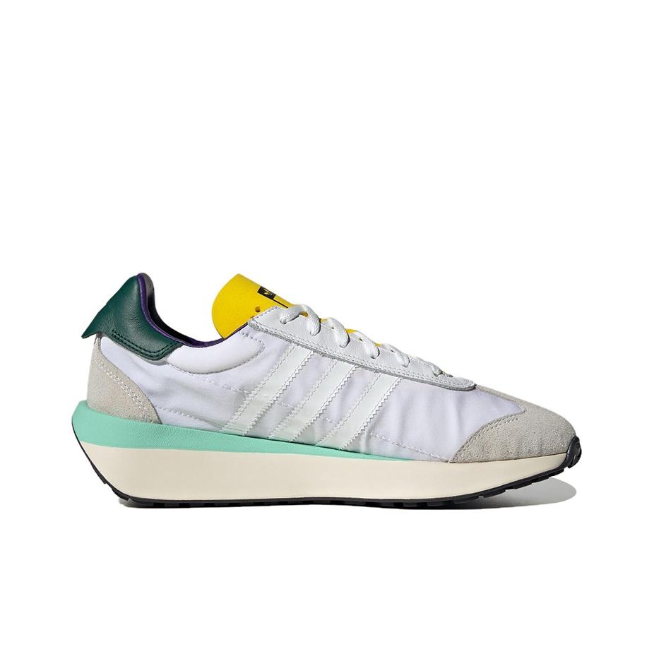 adidas Country XLG Weiß Collegiate Grün Gelb Unisex Sneaker Wolkenweiß IF8118