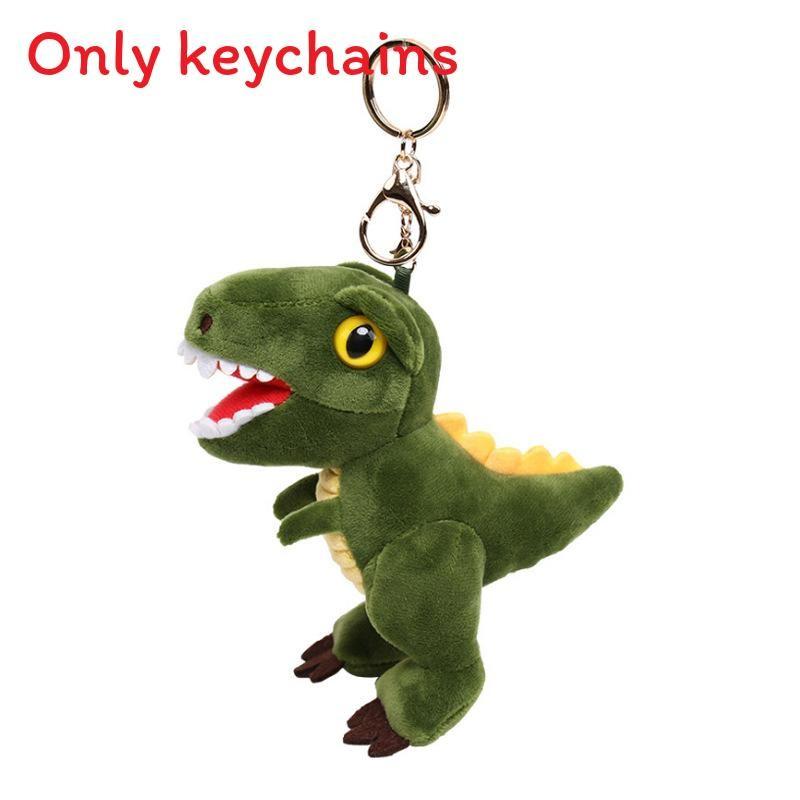 T Rex Dinosaur Plush Key Holder With Embroidery Design For Bag Decor Gifts And