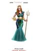 Neptune Pharaoh Queen Halloween Costume for Adult Men & Women - Role-Playing Performance Attire