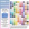 Croma 160/1 Farben Nachfüllbares Direktflüssig-Acrylmarker-Set mit Weicher Spitze, Waschbarer Aquarellpinsel Schulausstattung