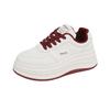 ins little white shoes new platform shoes women's 2025 spring student sports running shoes casual shoes platform height increase HB807