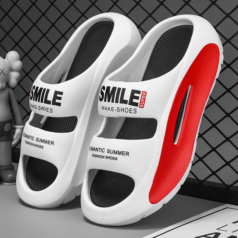 Summer 2024 Designable Men's shoes Non-slip Thick soles Outdoor Slippers Casual Printing New Design Men Women slippers on offer