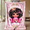 Royal Princess Throne Theme blanket Lightweight Warm Flannel Blanket Decorative Throw Blanket for Home Decoration