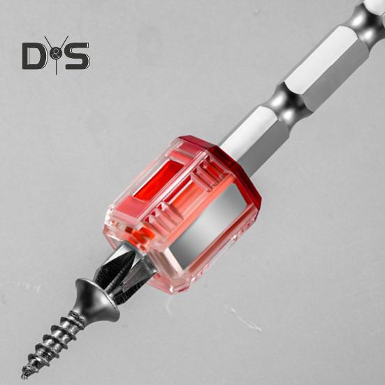 Magnetizer Ring for Screwdriver Bits Instant Magnetization Removable Magnetic Driver Screw Catcher Stainless Steel Magnetic Driver Tool for Screws