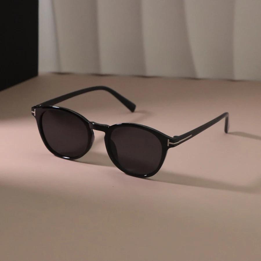 Vintage Oval Sunglasses Women Men Brand Designer Sun Glasses Female Male Retro Fashion Plastic Punk Mirror