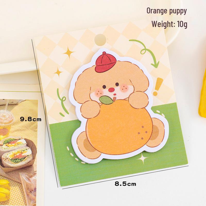 Irregular Shape Fruit & Animal Sticky Note Pad - 30 Tearable Self-Adhesive Sheets 30 Sheets