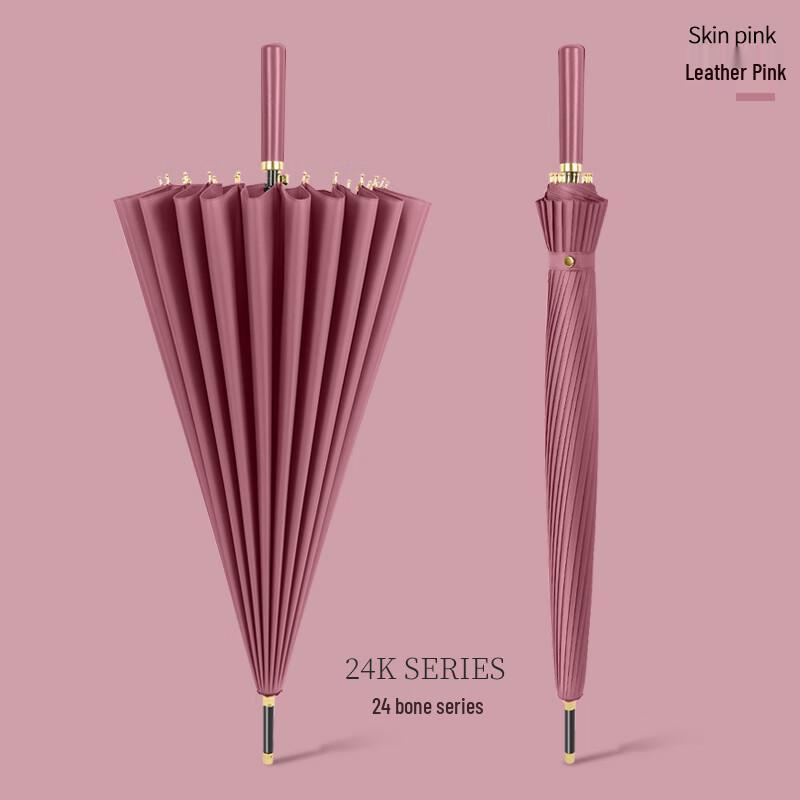 D.L.H Automatic 24-Bone Straight Double Rain Umbrella