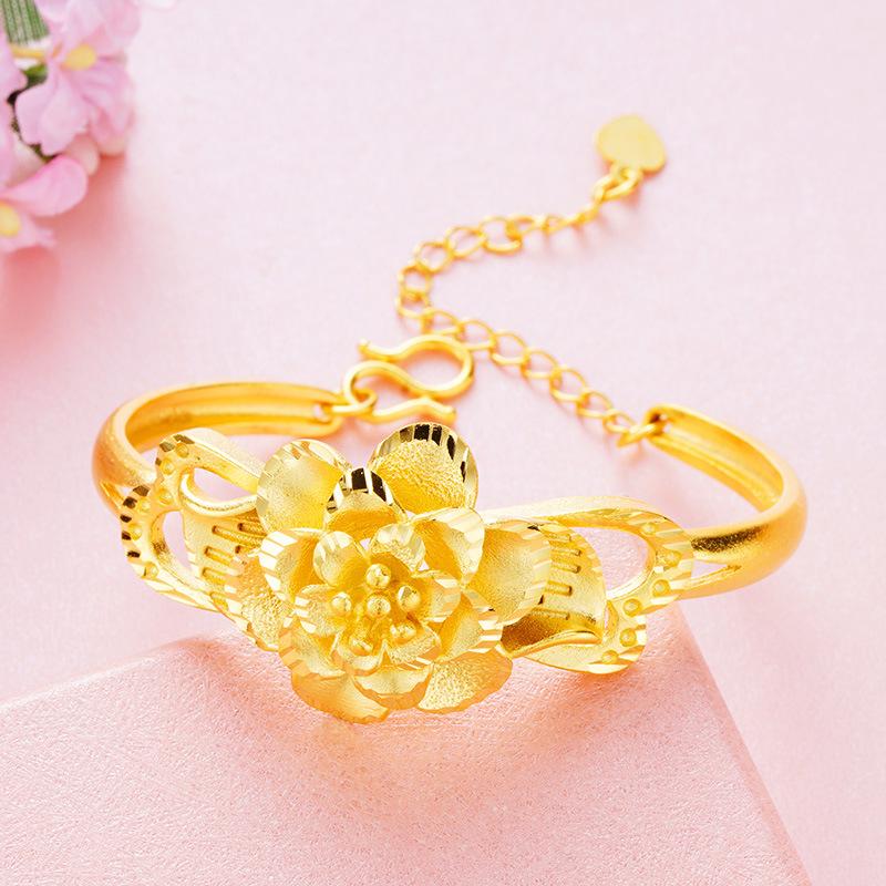 Offenes mehrschichtiges Blumenarmband für Damen, Modisches und vielseitiges Armband