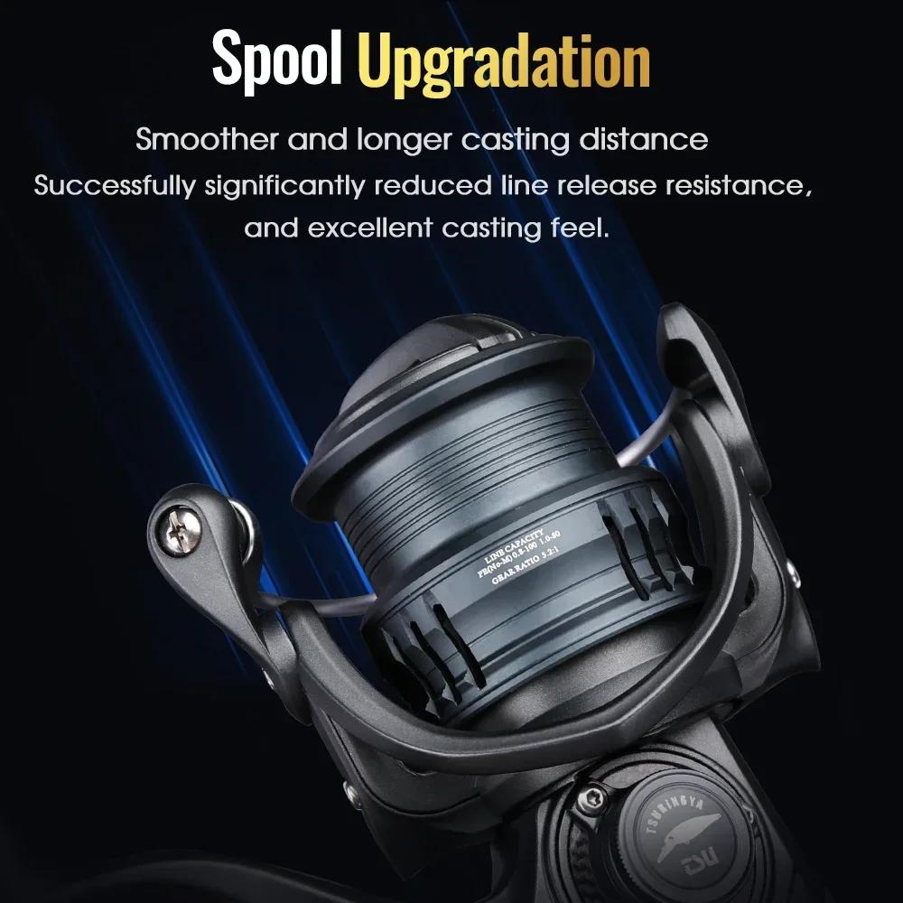 New Long Throw Waterdrop Wheel 155g UltraLight Spinning Fishing Squid Trout Reel FRERE C2000S 2500S 3000M Carbon Body Shallow Spool Casting Versatile