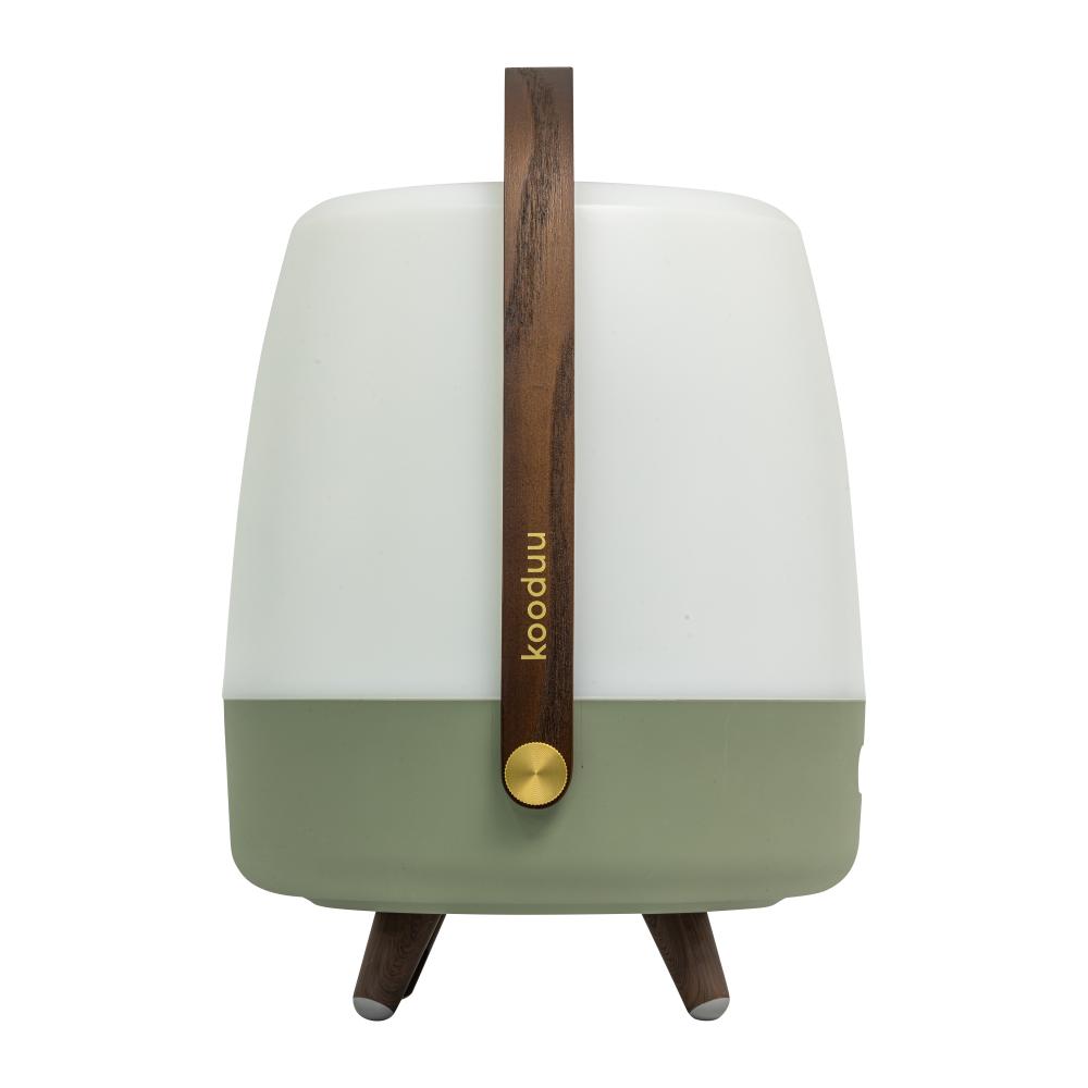 Kooduu – Lite-up Play 2.0 LED-Lampe mit integriertem Bluetooth-Lautsprecher (Sound von JBL), Olive, Kooduu