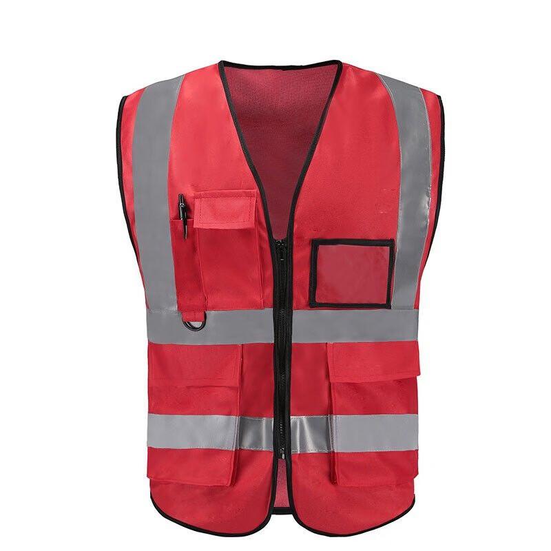 DAXTE Reflective Safety Vests with Pockets (2-Pack)