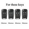 2/3/4/5 Buttons Car Flip Key Cover Case For Chevrolet Cruze Aveo For Buick Opel Corsa Antara Zafira Meriva Insignia Keychain