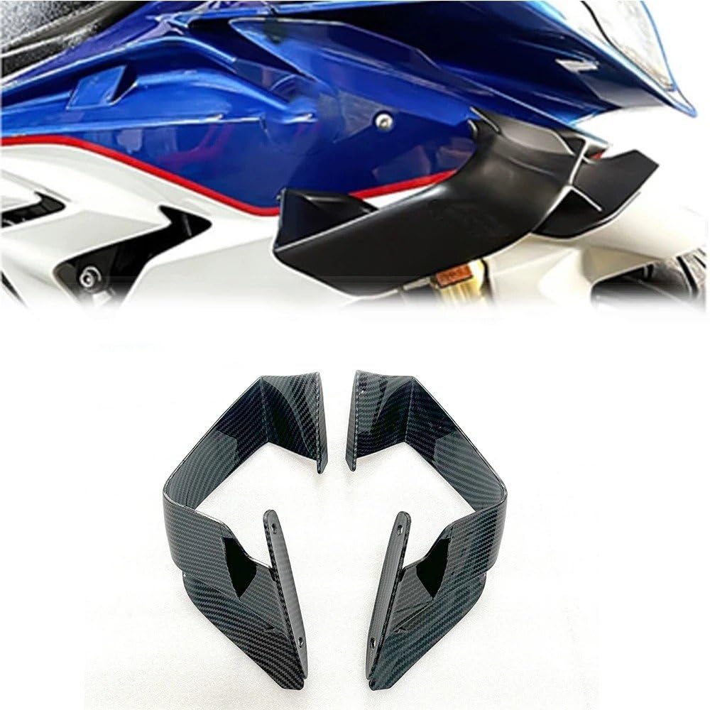 Fit Motorcycle Fairing Fixed Wing Aerodynamic Motorcycle Front Spoiler (Carbon Fiber) For S1000 RR