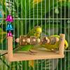 Bite-resistance Bird Paw Grinding Rack Natural Wooden Bird Teeth Chew Toy  Parakeet