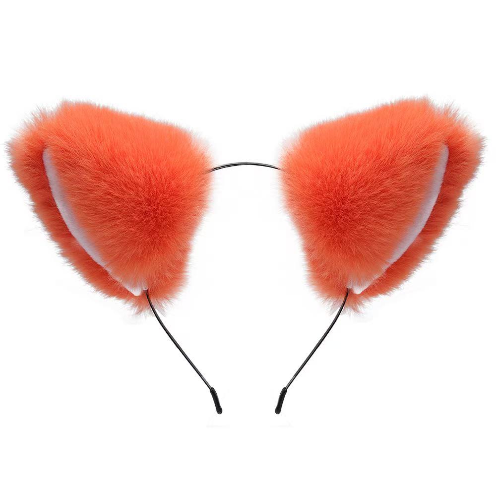 Halloween Katzenohr Plüsch-Stirnband - Süßes & Lustiges Haaraccessoire