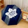Toronto Maple Leafs Print Auto 8?Ribs Folding Umbrella Wind Resistant Lightweight Automatic Umbrella For Daily Travel