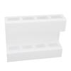 Wall Mount Straw Holder with Adhesive Bottom Drainage Acrylic Cabinet Door Reusable Straw Storage   for Kitchen Tabletop