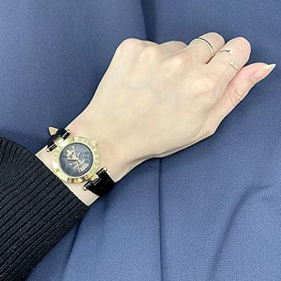 Time Machine Gold Black Croco Leather Watch with Shopper VV092BKBK [Vivienne Westwood] Women's [Item]