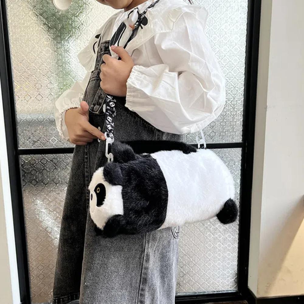 Soft Capybara Bucket Bag Korean Style Cartoon Animal Handbag Gift Panda Crossbody Bag  Work