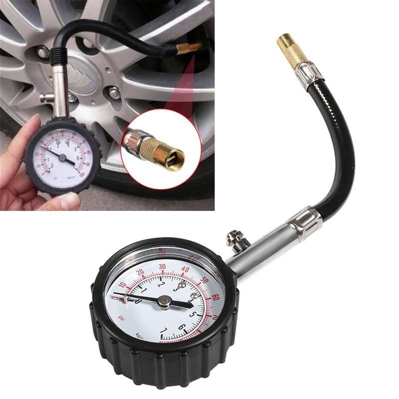1Pc Long Tube Tire Pressure Gauge Meter 0-100Psi High-precision Tyre Air Pressure Tester for Car Motorcycle Universal