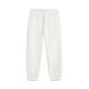 Li Ning Sports Trend Series Comfortable Breathable Drawstring Knit Joggers Women Bottoms Off-White AKLU626-3