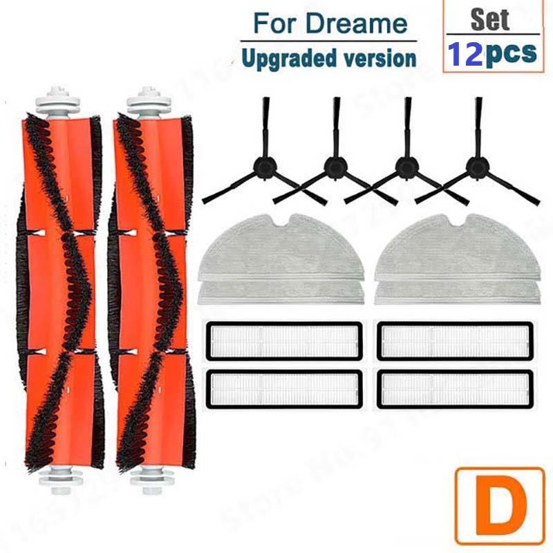 For Xiaomi Dreame D9 Bot L10 Pro Spare Parts Side Main Brush Filter Mop Cloth Robot Vacuum Cleaner Accessories Set For Home