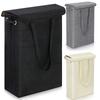 Slim Laundry Basket with Handle & Lid Narrow Laundry Hamper Multi-Function Clothes Storage Basket for Toys Clothing Organization