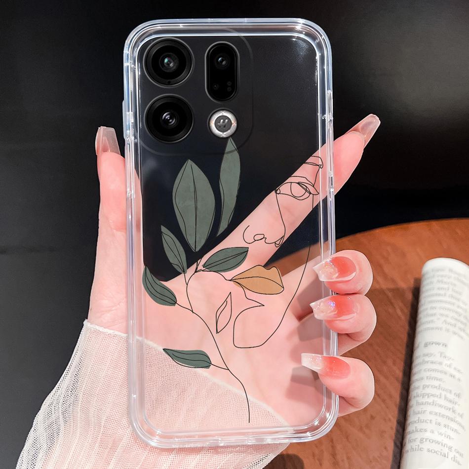 For Oppo Find X9 Pro Phone Case Unique Style Soft TPU Transparent Silicone Lightweight Cover For Oppo Find X 9 Protective Shell