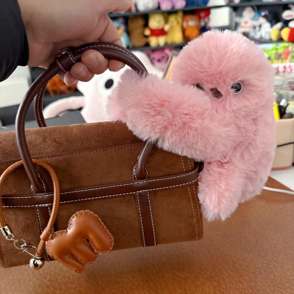 Interactive Shy Owl Plush Toy Singing Head Turning Stuffed Animal Cute Pendant Gift for Kids