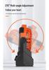 Rechargeable USB Tent Fan with LED Light - Portable, High Power for Camping
