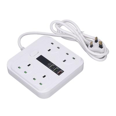 Power Socket Multifunction 8 In 1 USB PD QC Port   with 2m Cable for Home