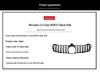 Original GTR Black Grille for 2008-2010 Mercedes-Benz CLS-Class W219